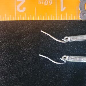 Elegant Silver Curved Earrings